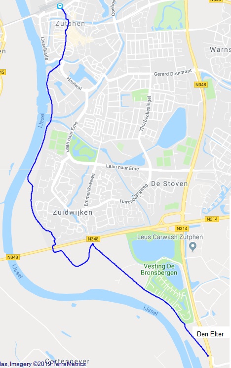 kaartje van Zutphen tot Den Elter
